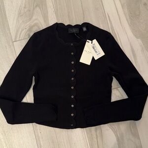 NWT Ted Baker Scallop Trim Cardigan Size 0